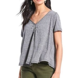 Free People We The Free All You Need Short Sleeve V-Neck Oversized Tee Medium